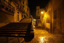 Dans les rues de La Vallette. © Philip Plisson / Plisson La Trinité / AA11686 - Nos reportages photos - Ruelle