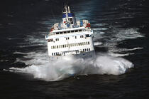 Ferry Boat in Greece. © Philip Plisson / Plisson La Trinité / AA11762 - Photo Galleries - Ferry boat