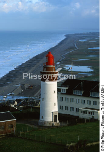 The lighthouse of Ault. - © Philip Plisson / Plisson La Trinité / AA12041 - Photo Galleries - Picardie