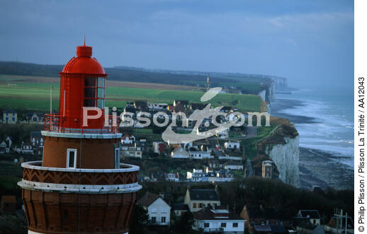 Le phare d'Ault. - © Philip Plisson / Plisson La Trinité / AA12043 - Nos reportages photos - Picardie