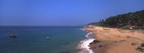 Beach of Kovalam in India. © Philip Plisson / Plisson La Trinité / AA12065 - Photo Galleries - Blue sky