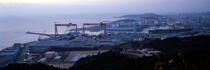 Chantier maritime Hyundai à Ulsan. © Philip Plisson / Plisson La Trinité / AA12100 - Nos reportages photos - Ville [Corée]