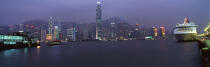 Hong Kong by night. © Philip Plisson / Plisson La Trinité / AA12105 - Photo Galleries - Building