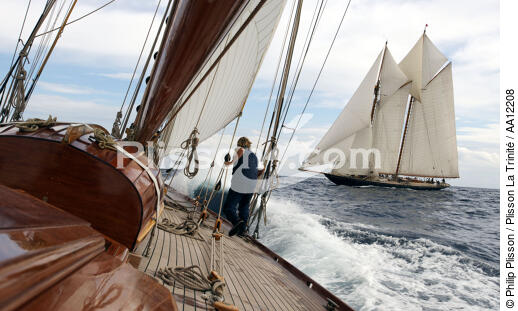 Les Voiles de Saint-Tropez 2005. - © Philip Plisson / Plisson La Trinité / AA12208 - Photo Galleries - J Class yacht