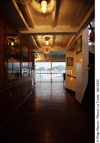 Interior of Emeraude. - © Philip Plisson / Plisson La Trinité / AA12333 - Photo Galleries - Steamer