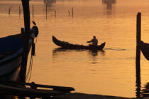 Pirogue à Cochin. © Philip Plisson / Plisson La Trinité / AA12539 - Nos reportages photos - Etats [Inde]