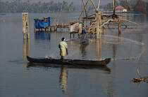 Les Backwaters du Kérala. © Philip Plisson / Plisson La Trinité / AA12568 - Nos reportages photos - Site [Kerala]
