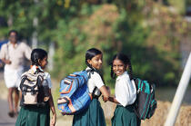 Enfants à Cochin. © Philip Plisson / Plisson La Trinité / AA12569 - Nos reportages photos - Kerala