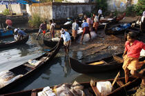 Dans le port de Cochin. © Philip Plisson / Plisson La Trinité / AA12597 - Nos reportages photos - Ville [Kerala]