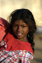 Enfant sur la plage de Kollam. © Philip Plisson / Plisson La Trinité / AA12633 - Nos reportages photos - Etats [Inde]