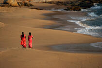 On the beach in Vilinjam. © Philip Plisson / Plisson La Trinité / AA12699 - Photo Galleries - Town [Kerala]