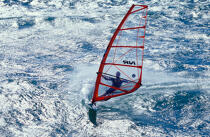 Wind surfer. © Philip Plisson / Plisson La Trinité / AA12708 - Nos reportages photos - Sport nautique