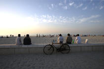 Sur la plage à Dubai. © Philip Plisson / Plisson La Trinité / AA12784 - Nos reportages photos - Emirats Arabes Unis