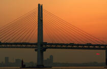 Tokyo bay - Yokoham Bay Bridge © Philip Plisson / Plisson La Trinité / AA12815 - Photo Galleries - Town [Japan]