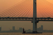 Tokyo bay - Yokoham Bay Bridge © Philip Plisson / Plisson La Trinité / AA12816 - Photo Galleries - Town [Japan]