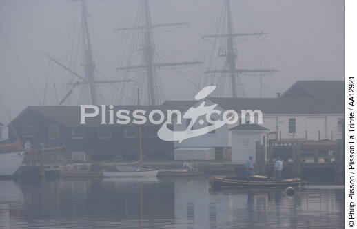 Mystic Seaport - © Philip Plisson / Plisson La Trinité / AA12921 - Photo Galleries - Mist