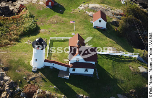 Cap Neddick Light - © Philip Plisson / Plisson La Trinité / AA13083 - Photo Galleries - Lighthouse [Maine]