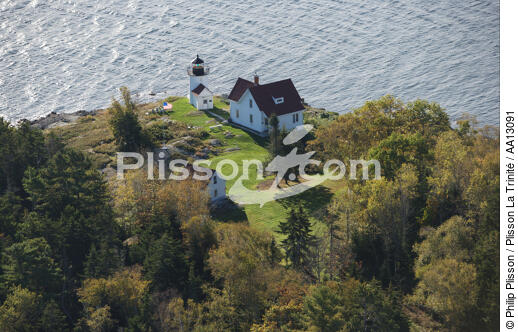 Curtis Island Light dans le Maine. - © Philip Plisson / Plisson La Trinité / AA13091 - Nos reportages photos - Nouvelle Angleterre