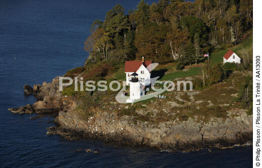 Curtis Island Light in Maine. - © Philip Plisson / Plisson La Trinité / AA13093 - Photo Galleries - Lighthouse [Maine]