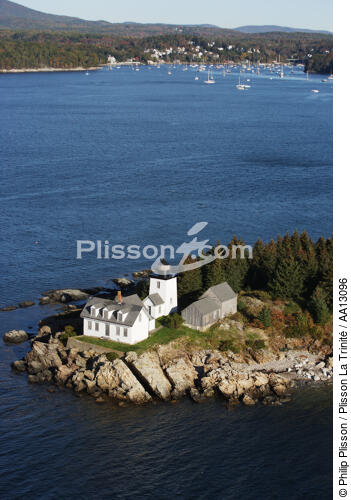 Grindle Point Light in Maine. - © Philip Plisson / Plisson La Trinité / AA13096 - Photo Galleries - Maine