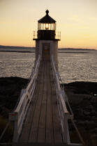 Marshall Point Light dans le Maine. © Philip Plisson / Plisson La Trinité / AA13107 - Nos reportages photos - Couleurs d'Automne en Nouvelle Angleterre