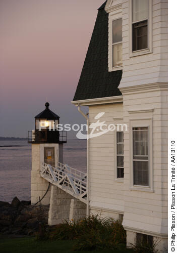 Marshall Point Light dans le Maine. - © Philip Plisson / Plisson La Trinité / AA13110 - Nos reportages photos - Phares USA