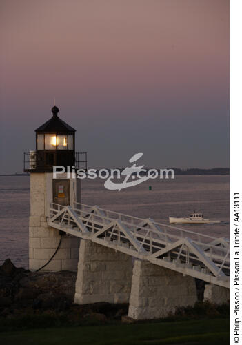 Marshall Point Light dans le Maine. - © Philip Plisson / Plisson La Trinité / AA13111 - Nos reportages photos - Phare [Maine]