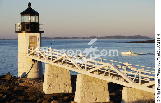 Marshall Point Light in Maine. - © Philip Plisson / Plisson La Trinité / AA13114 - Photo Galleries - Lighthouse [Maine]