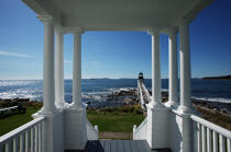 Marshall Point Light in Maine. © Philip Plisson / Plisson La Trinité / AA13117 - Photo Galleries - Lighthouse [Maine]