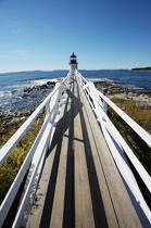 Marshall Point Light in Maine. © Philip Plisson / Plisson La Trinité / AA13118 - Photo Galleries - American Lighthouses