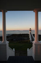 Marshall Point Light dans le Maine. © Philip Plisson / Plisson La Trinité / AA13127 - Nos reportages photos - Couleurs d'Automne en Nouvelle Angleterre