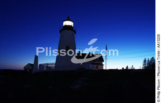 Pemaquid Point Light dans le Maine. - © Philip Plisson / Plisson La Trinité / AA13226 - Nos reportages photos - Moment de la journée