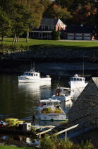 New Harbor dans le Maine. © Philip Plisson / Plisson La Trinité / AA13265 - Nos reportages photos - Mouillage