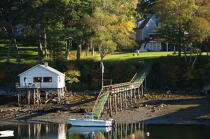New Harbor dans le Maine. © Philip Plisson / Plisson La Trinité / AA13267 - Nos reportages photos - New Harbor