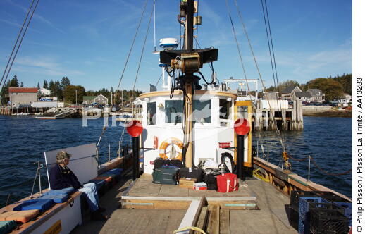 Port Clyde dans le Maine. - © Philip Plisson / Plisson La Trinité / AA13283 - Nos reportages photos - Bac