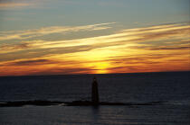 Ram Island Ledge Light in Maine. © Philip Plisson / Plisson La Trinité / AA13302 - Photo Galleries - Lighthouse [Maine]