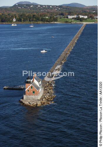 Rockland Breakwater Light. - © Philip Plisson / Plisson La Trinité / AA13320 - Photo Galleries - Lighthouse [Maine]