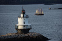 Spring Point Ledge Light in Maine. © Philip Plisson / Plisson La Trinité / AA13331 - Photo Galleries - American Lighthouses