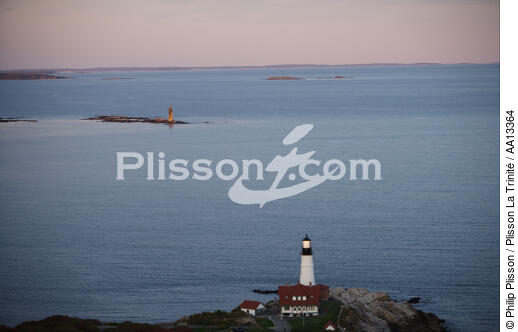 Portland Head Light dans le Maine. - © Philip Plisson / Plisson La Trinité / AA13364 - Nos reportages photos - Couleurs d'Automne en Nouvelle Angleterre
