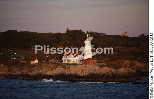 Portland Head Light in Maine. - © Philip Plisson / Plisson La Trinité / AA13382 - Photo Galleries - Lighthouse [Maine]