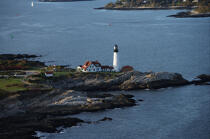 Portland Head Light dans le Maine. © Philip Plisson / Plisson La Trinité / AA13384 - Nos reportages photos - Nouvelle Angleterre