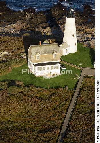 Wood Island Light dans le Maine. - © Philip Plisson / Plisson La Trinité / AA13394 - Nos reportages photos - Nouvelle Angleterre