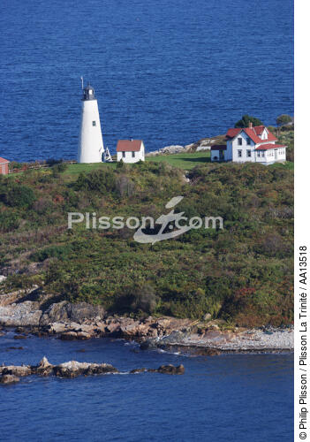 Bakers Island Light in Massachusetts. - © Philip Plisson / Plisson La Trinité / AA13518 - Photo Galleries - American Lighthouses