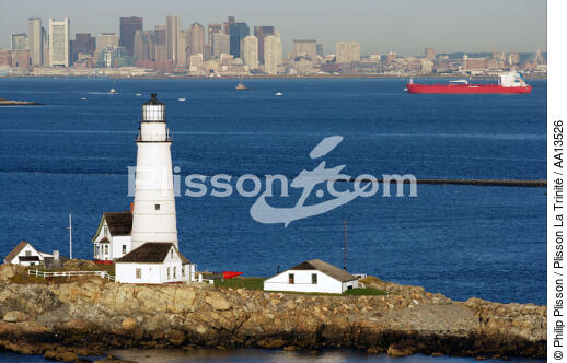 Boston Harbor Light. - © Philip Plisson / Plisson La Trinité / AA13526 - Nos reportages photos - Boston