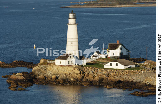 Boston Harbor Light. - © Philip Plisson / Plisson La Trinité / AA13527 - Photo Galleries - American Lighthouses