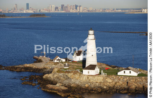Boston Harbor Light. - © Philip Plisson / Plisson La Trinité / AA13530 - Photo Galleries - Boston