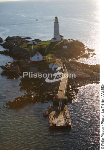 Boston Harbor Light. - © Philip Plisson / Plisson La Trinité / AA13534 - Photo Galleries - Boston