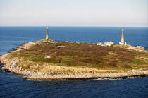 Cape Ann Twin Lighthouse dans le Massachusetts. © Philip Plisson / Plisson La Trinité / AA13540 - Nos reportages photos - Massachusetts
