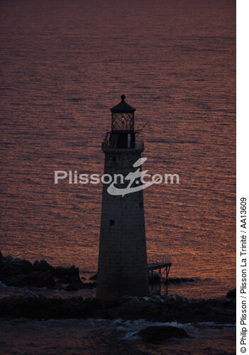 Graves Ledge Light in Massachusetts. - © Philip Plisson / Plisson La Trinité / AA13609 - Photo Galleries - New England