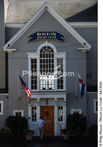 Le yacht club de Marblehead dans le Massachusetts. - © Philip Plisson / Plisson La Trinité / AA13626 - Nos reportages photos - Massachusetts